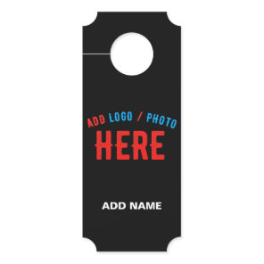 STYLISH MODERN CUSTOMIZABLE BLACK VERIFIED BRANDED DOOR HANGER