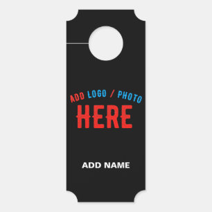 STYLISH MODERN CUSTOMIZABLE BLACK VERIFIED BRANDED DOOR HANGER