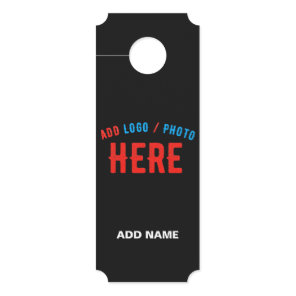 STYLISH MODERN CUSTOMIZABLE BLACK VERIFIED BRANDED DOOR HANGER
