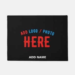 STYLISH MODERN CUSTOMIZABLE BLACK VERIFIED BRANDED DOORMAT