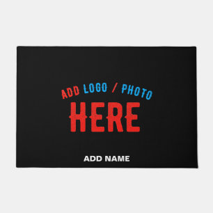 STYLISH MODERN CUSTOMIZABLE BLACK VERIFIED BRANDED DOORMAT