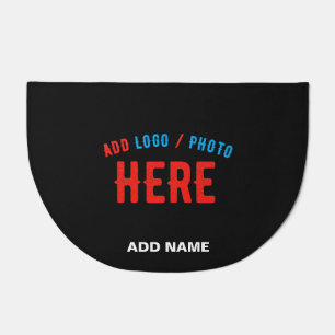 STYLISH MODERN CUSTOMIZABLE BLACK VERIFIED BRANDED DOORMAT