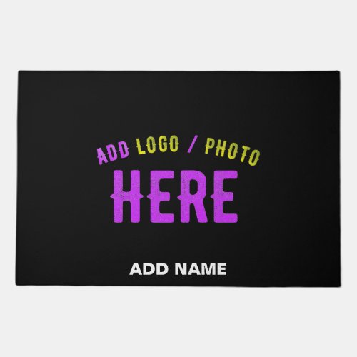 STYLISH MODERN CUSTOMIZABLE BLACK VERIFIED BRANDED DOORMAT