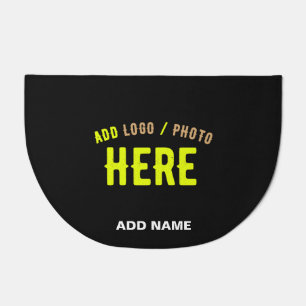 STYLISH MODERN CUSTOMIZABLE BLACK VERIFIED BRANDED DOORMAT