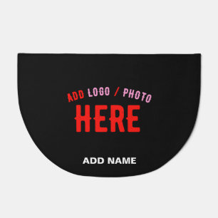 STYLISH MODERN CUSTOMIZABLE BLACK VERIFIED BRANDED DOORMAT