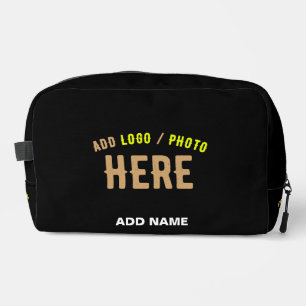 STYLISH MODERN CUSTOMIZABLE BLACK VERIFIED BRANDED DOPP KIT