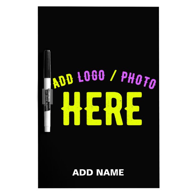 STYLISH MODERN CUSTOMIZABLE BLACK VERIFIED BRANDED DRY ERASE BOARD (Front)
