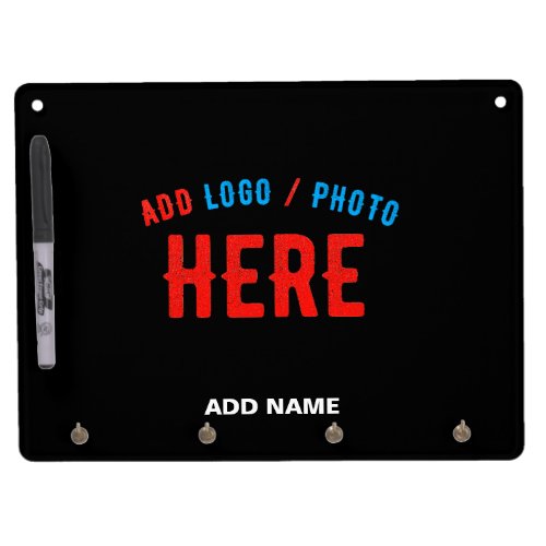 STYLISH MODERN CUSTOMIZABLE BLACK VERIFIED BRANDED DRY ERASE BOARD WITH KEYCHAIN HOLDER