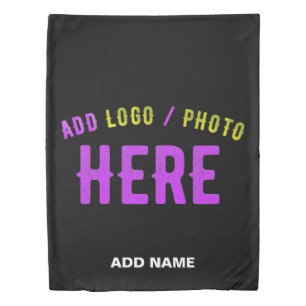 STYLISH MODERN CUSTOMIZABLE BLACK VERIFIED BRANDED DUVET COVER