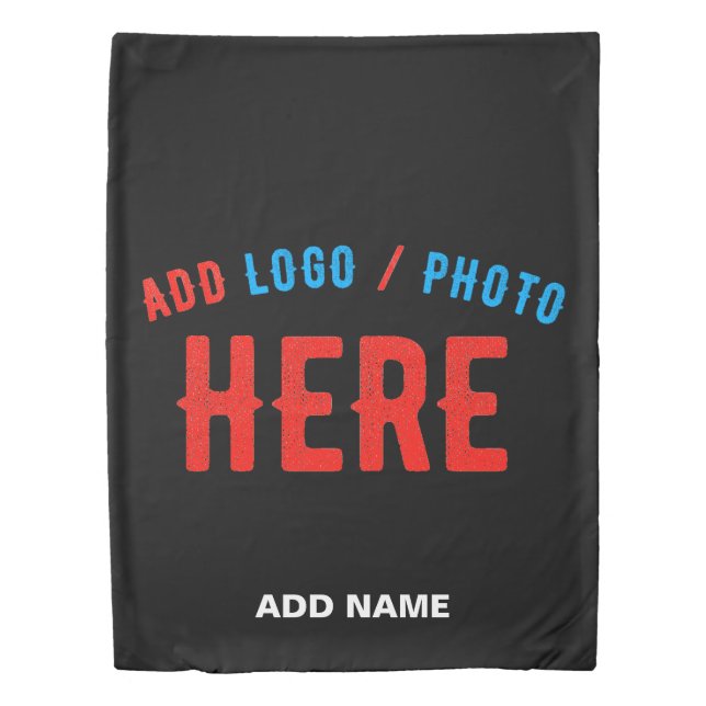 STYLISH MODERN CUSTOMIZABLE BLACK VERIFIED BRANDED DUVET COVER (Front)