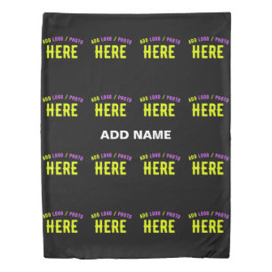STYLISH MODERN CUSTOMIZABLE BLACK VERIFIED BRANDED DUVET COVER