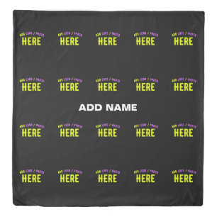 STYLISH MODERN CUSTOMIZABLE BLACK VERIFIED BRANDED DUVET COVER