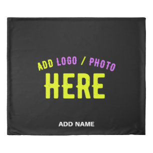 STYLISH MODERN CUSTOMIZABLE BLACK VERIFIED BRANDED DUVET COVER