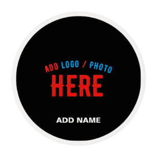 STYLISH MODERN CUSTOMIZABLE BLACK VERIFIED BRANDED EDIBLE FROSTING ROUNDS