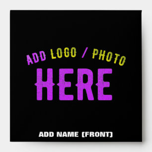 STYLISH MODERN CUSTOMIZABLE BLACK VERIFIED BRANDED ENVELOPE