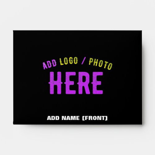 STYLISH MODERN CUSTOMIZABLE BLACK VERIFIED BRANDED ENVELOPE