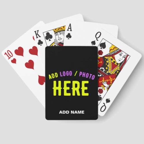 STYLISH MODERN CUSTOMIZABLE BLACK VERIFIED BRANDED EUCHRE CARDS