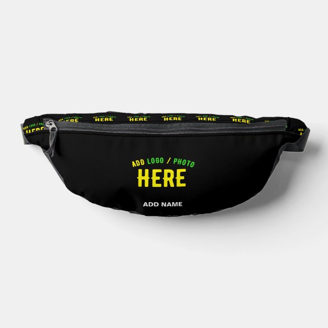 STYLISH MODERN CUSTOMIZABLE BLACK VERIFIED BRANDED FANNY PACK (Lay Down)