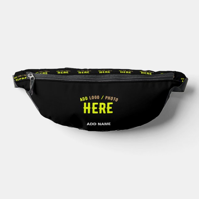 STYLISH MODERN CUSTOMIZABLE BLACK VERIFIED BRANDED FANNY PACK (Lay Down)