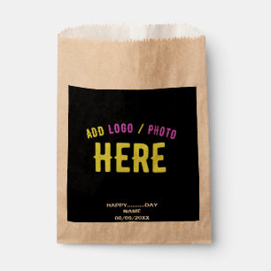 STYLISH MODERN CUSTOMIZABLE BLACK VERIFIED BRANDED FAVOR BAG