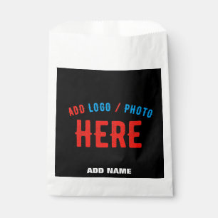STYLISH MODERN CUSTOMIZABLE BLACK VERIFIED BRANDED FAVOR BAG