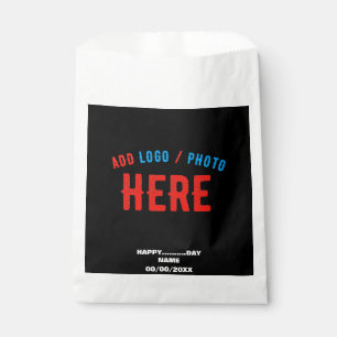 STYLISH MODERN CUSTOMIZABLE BLACK VERIFIED BRANDED FAVOR BAG