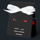 STYLISH MODERN CUSTOMIZABLE BLACK VERIFIED BRANDED FAVOR BOXES<br><div class="desc">THIS IS A DESIGN FITTING FOR EVERYONE.YOU CAN CHANGE, RESIZE OR ADD LOGO, PHOTO, TEXT AND COLOURS THE WAY YOU LIKE.THANK YOU.</div>