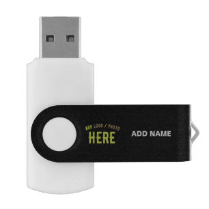 STYLISH MODERN CUSTOMIZABLE BLACK VERIFIED BRANDED FLASH DRIVE