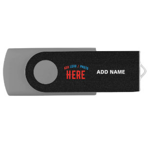 STYLISH MODERN CUSTOMIZABLE BLACK VERIFIED BRANDED FLASH DRIVE