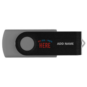 STYLISH MODERN CUSTOMIZABLE BLACK VERIFIED BRANDED FLASH DRIVE