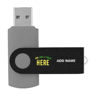 STYLISH MODERN CUSTOMIZABLE BLACK VERIFIED BRANDED FLASH DRIVE