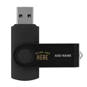 STYLISH MODERN CUSTOMIZABLE BLACK VERIFIED BRANDED FLASH DRIVE