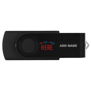 STYLISH MODERN CUSTOMIZABLE BLACK VERIFIED BRANDED FLASH DRIVE