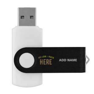 STYLISH MODERN CUSTOMIZABLE BLACK VERIFIED BRANDED FLASH DRIVE