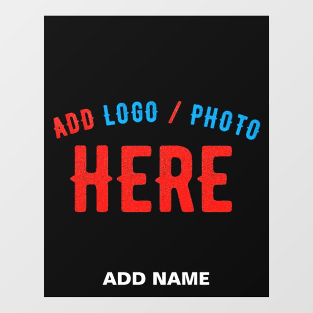 STYLISH MODERN CUSTOMIZABLE BLACK VERIFIED BRANDED FLOOR DECALS (Front)