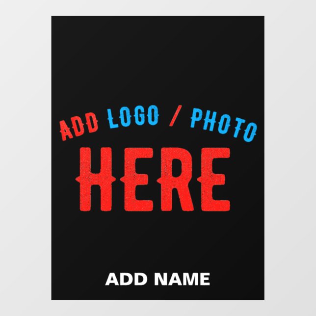 STYLISH MODERN CUSTOMIZABLE BLACK VERIFIED BRANDED FLOOR DECALS (Front)