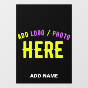 STYLISH MODERN CUSTOMIZABLE BLACK VERIFIED BRANDED FLOOR DECALS