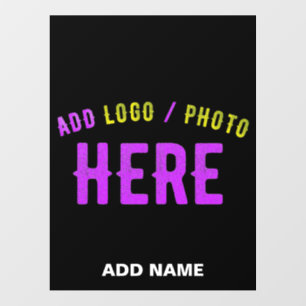 STYLISH MODERN CUSTOMIZABLE BLACK VERIFIED BRANDED FLOOR DECALS