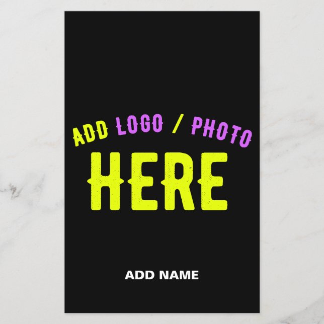 STYLISH MODERN CUSTOMIZABLE BLACK VERIFIED BRANDED FLYER (Front)