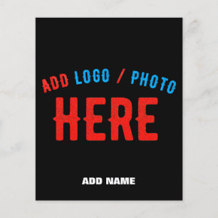 STYLISH MODERN CUSTOMIZABLE BLACK VERIFIED BRANDED FLYER