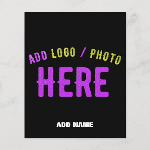 STYLISH MODERN CUSTOMIZABLE BLACK VERIFIED BRANDED FLYER