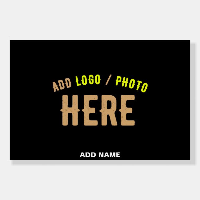 STYLISH MODERN CUSTOMIZABLE BLACK VERIFIED BRANDED FOAM BOARD (Front)