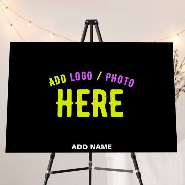 STYLISH MODERN CUSTOMIZABLE BLACK VERIFIED BRANDED FOAM BOARD (In Situ (Stand))