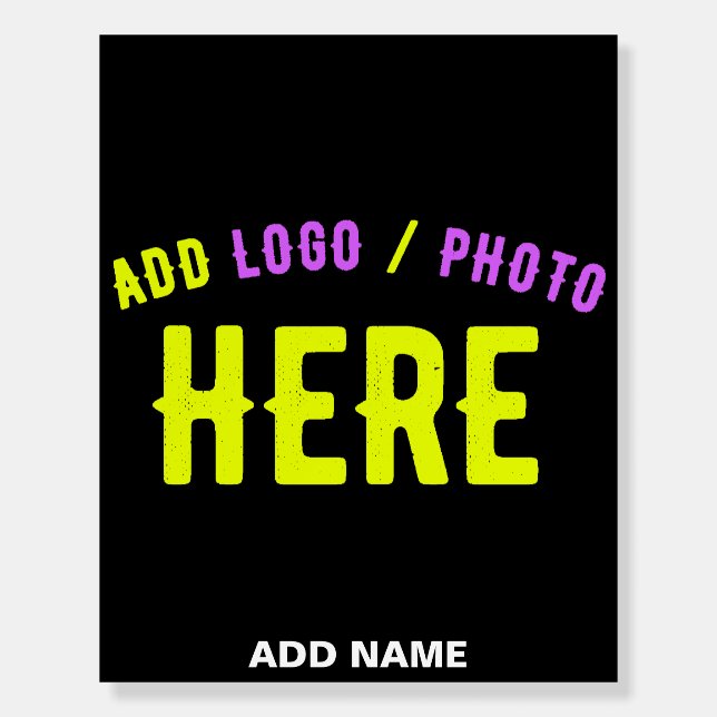 STYLISH MODERN CUSTOMIZABLE BLACK VERIFIED BRANDED FOAM BOARD (Front)