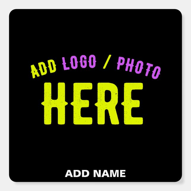 STYLISH MODERN CUSTOMIZABLE BLACK VERIFIED BRANDED FOAM BOARD (Front)