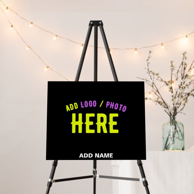 STYLISH MODERN CUSTOMIZABLE BLACK VERIFIED BRANDED FOAM BOARD (In Situ (Stand))