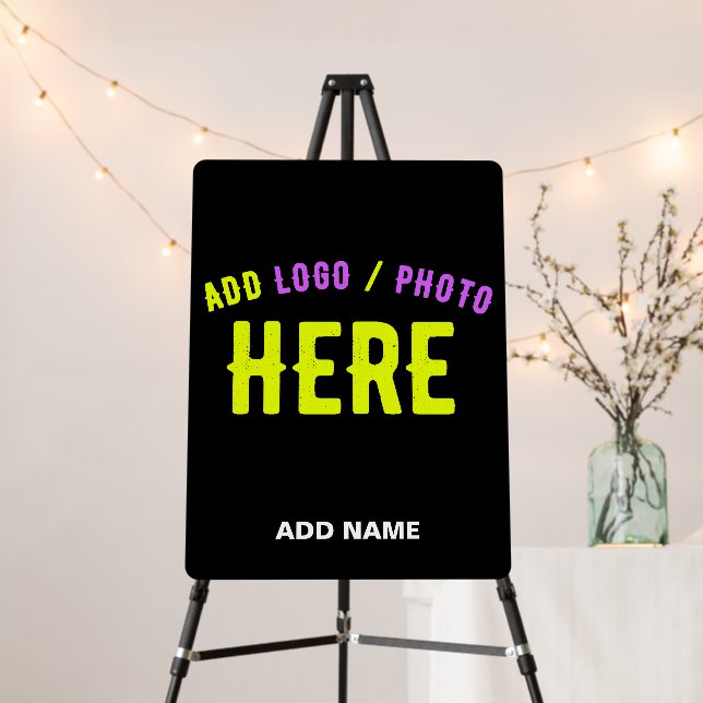 STYLISH MODERN CUSTOMIZABLE BLACK VERIFIED BRANDED FOAM BOARD (In Situ (Stand))
