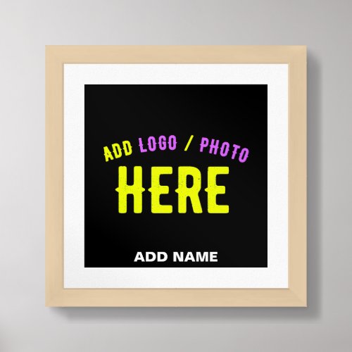 STYLISH MODERN CUSTOMIZABLE BLACK VERIFIED BRANDED FRAMED ART