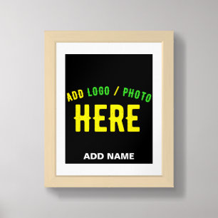 STYLISH MODERN CUSTOMIZABLE BLACK VERIFIED BRANDED FRAMED ART