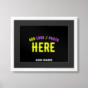 STYLISH MODERN CUSTOMIZABLE BLACK VERIFIED BRANDED FRAMED ART